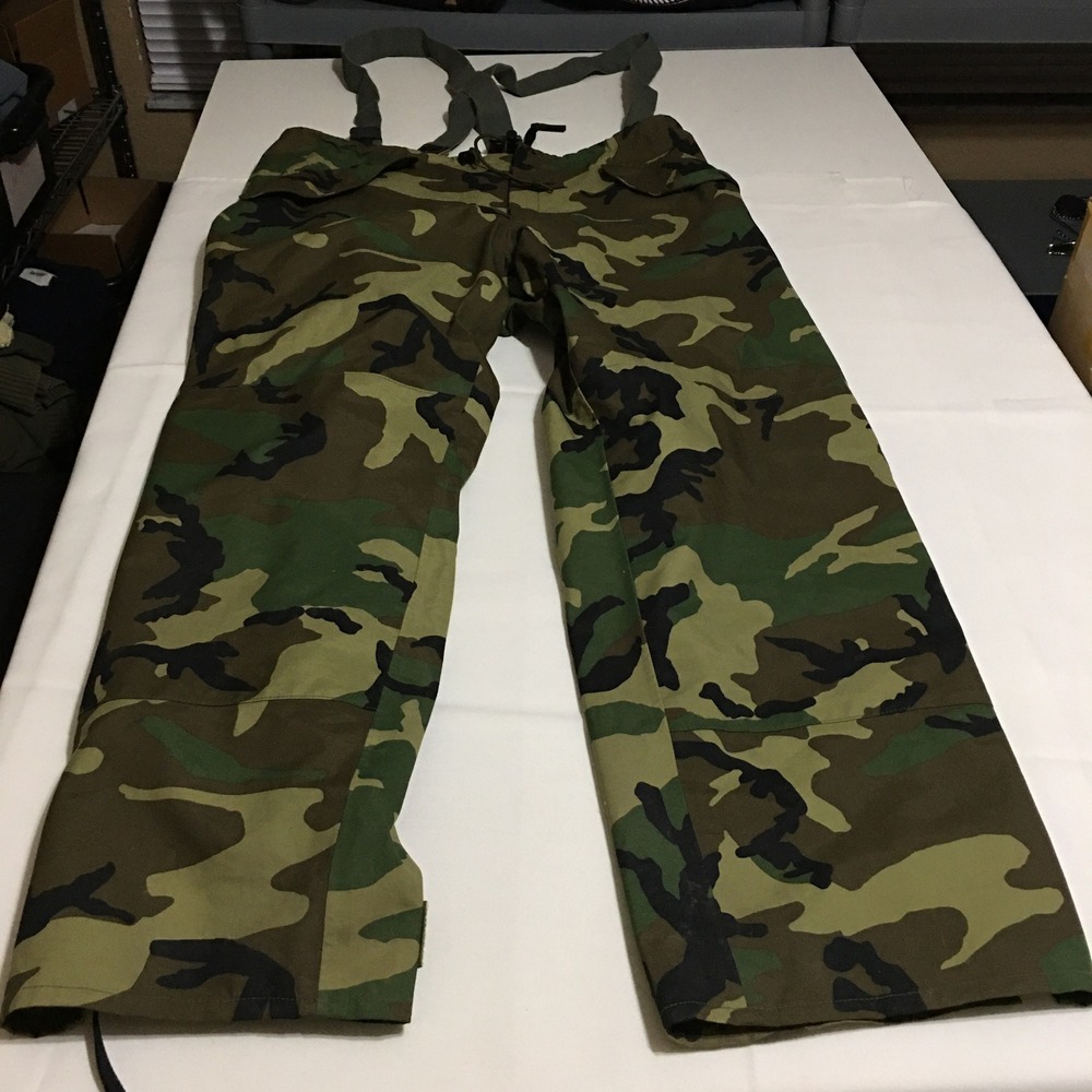 Trousers Cold Weather Camouflage Men Large Long Goretex Green Woodland